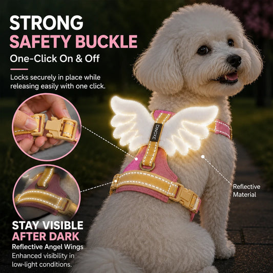 GlowPaw™ Angel Wings Pet Sling – Reflective Hands-Free Carrier for Small Dogs & Cats